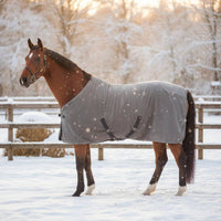 Fleece Horse Blanket Warm Midweight Horse Blanket Adjustable Leg Straps