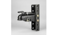 Heavy-Duty Adjustable Hitch Coupler with Safety Chain Reliable Adjustable Trailer Coupler Latch Long-Lasting Hardware Secure for Towing