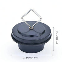 Drainage Plug with Stainless Steel Handle Rust-Resistant Rubber Drainage Plug Stable for Pig Farms
