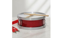 Glitter Junior Snare Drum Compact Snare Drum with Drumsticks Lightweight Percussion Instrument Portable for Beginners, Toddlers, Music Lessons, School Band, Home Practice