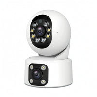 Two-Way Audio Twin-lensLens Camera Color Indoor Camera 1080p Real-Time Monitoring for Homeowners, Parents, Pet Owners