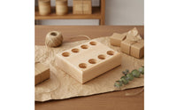 Essential Oil Holder Desktop Organizer Secure Wooden Organizer with Slots for Desk, Salon