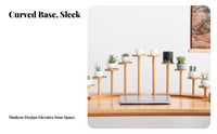 Tabletop Plant Stand Multi-Tier Design Display Rack Natural Aesthetic