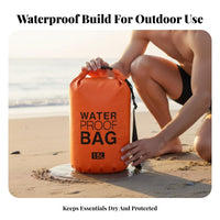 Floats on Water Floating Waterproof Bag Adjustable Shoulder Strap Waterproof Dry Bag Long-Lasting 500D PVC for Swimmers, Rafting, Beach