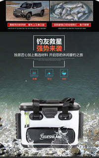 Lure Box Fishing Box Seat Sea Fishing Bucket Integrated Water Bucket Fish Bucket Live Fish Fishing Bucket Raft Fishing Equipment