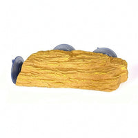 Reptile Dock with Suction Cups Textured Accessory for Reptiles