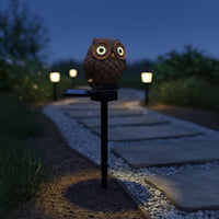 Owl Garden Stake Light Weather Resistant Solar Owl Light Waterproof for Yard