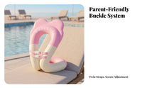 Buoyancy Vest with Seat | Double-Layer PVC Construction,  Inflatable Swim Vest with Buckles, for Pool