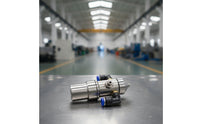 Humidification Nozzle with Elbow Fittings Stainless Steel Misting Nozzle with Brass Body Industrial for Factory, Workshop