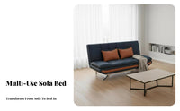 two-purposeUse Fold-expandable Futon Bed Foldable transformable Couch Space-Saving Temporary Bedding Minimalist Design for Apartment Dwellers, Students, Families, Small Spaces, Living Room, Bedroom