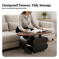 Mobile with casters dual-level Rolling Utility Cart Space-Saving Household Furniture space-efficient Design Storage Trolley adaptable Use for Apartment Dwellers, Office Workers, Living Room, Bedroom, Kitchen, Bathroom