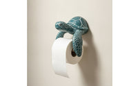 Sea Turtle Wall-Mounted Toilet Paper Holder Coastal Sea Turtle Wall Mount Toilet Paper Holder Space-Saving for Lavatory