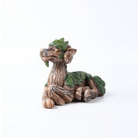 Dragon Statue with Hollow Opening Fantasy Ornament Realistic for Gardeners