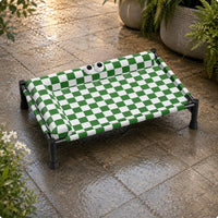 Dog Bed with Supportive Side Removable Cover Sleeping Platform Padded