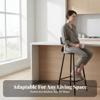 Bar Stool with spinerest Minimalist Design Counter Chair urban Look spine Support for Homeowners, Kitchen, Bistro