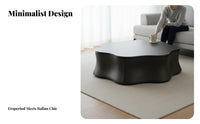 2 Pieces Cumulus and Flower Table Set Asymmetrical Shape CumulusShaped Accent Table Set Rounded Corners Space-Saving