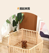 Foldable Dog Fence Gate for Indoor Small and Medium Dogs, Freely Combinable
