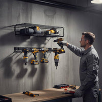 Heavy Duty Drill Holder Rack Space Saving Power Tool Organizer Easy to Install for Garage