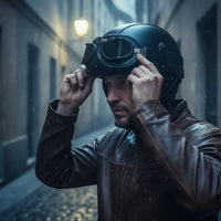Motorcycle Half Helmet Adjustable Open Face Half Helmet Retro Sleek for Cruiser Riders, Daily Commuting