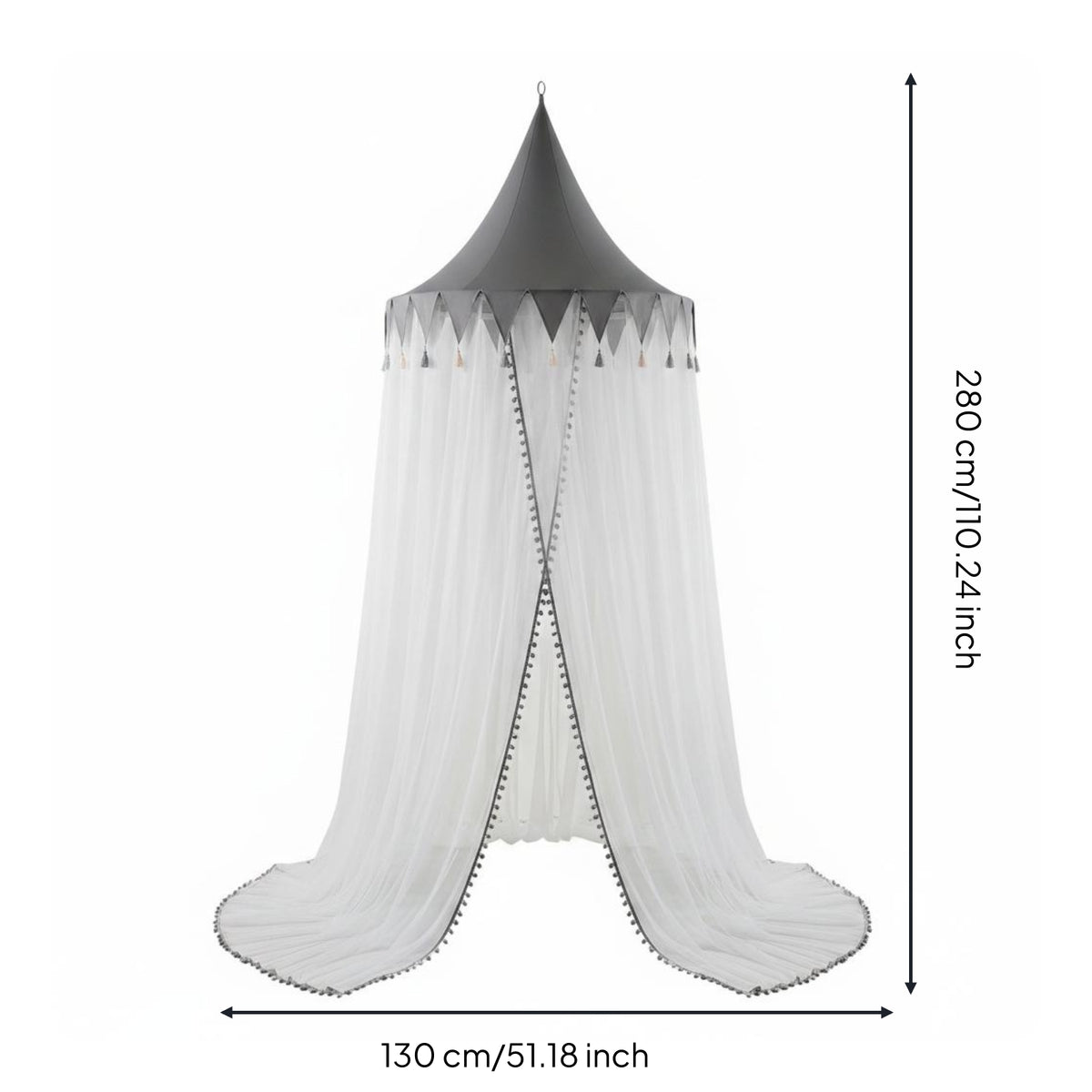 Dome Net No Install Sleep Accessory Full Cover for Dorm, Bedroom