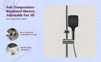 Brass thermostatic rainfall shower