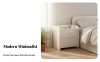 Bedside Drawer Unit Rounded Corners Single-Drawer Bedside Table Elevated Legs