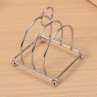 Stainless Steel 3-Slice Toast Rack for Breakfast