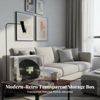 Vinyl Album Display Case Dustproof Vinyl Album Storage Box Dust-Proof