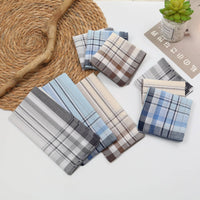 Cotton Plaid Handkerchief Thin Cotton Handkerchief Absorbent