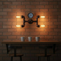 tube Wall Light Rustic Finish Retro tube Lamp Easy Installation Industrial Wall Sconce for Bedside, Hallway, Bar