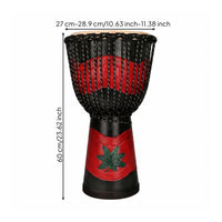 Djembe Drum Natural Drumhead Percussion Instrument Authentic Goat Skin