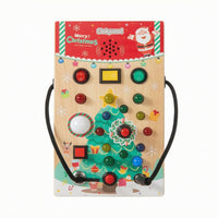 Busy Board with Sensory Switch Board Activity toy Skills for Travel, Preschool