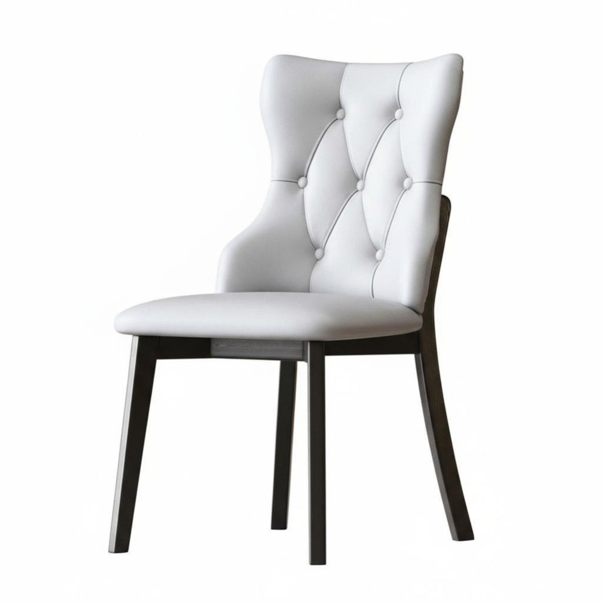 Tufted Highrear Dining Chair Thick Cushions Upholstered Tufted Spine Chair Breathable Upholstery Tear Resistant for Living Room