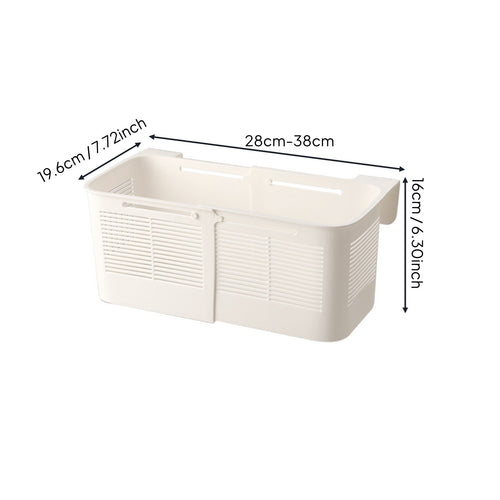 Dorm Bunk Bed Organizer Large Capacity Extendable Bedside Basket for Bedroom