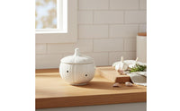 Ceramic Garlic Keeper Humidity Resistant Garlic Keeper Easy to Clean for Kitchen