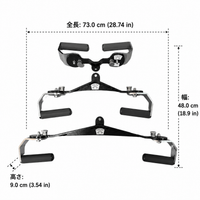 Cable Machine Attachment, Adjustable Training Attachment, Steel, 360-Degree Rotation, Home Gym, Fitness Equipment