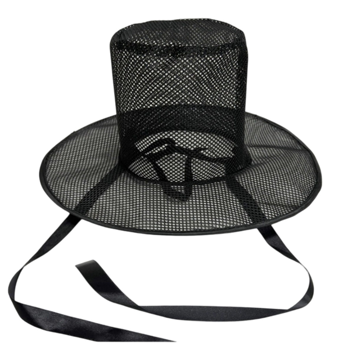 Mesh Top Hat Breathable Mesh Hat with Chin Tie Airy for Cosplayers, Performers