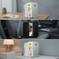 Compact Mini Fridge with Digital Temperature Control Portable Mini Fridge Small Refrigerator with Digital Display Personal for Students, Dorm Room, Bedroom, Office, Car