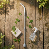 Telescopic Spray Wand Metal Tube Adjustable Nozzle Wand for Walls