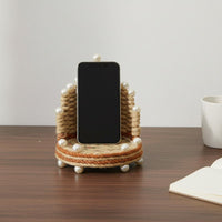 Woven Rope Phone Stand Universal Compatibility Handmade Phone Chair