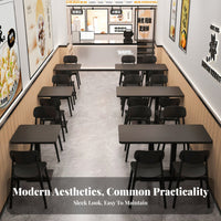 Restaurant Table and Chair Set Stable Framework Restaurant Dining Set Grab-and-Go Dining Furniture Easy to Clean