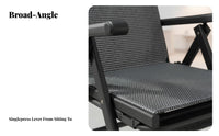 Reclining Chair with Footrest Ergonomic Design for Remote Workers