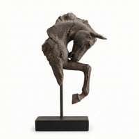 Horse Head Sculpture Weathered Equine Head Statue Naturalistic Tabletop Decor for Lobby