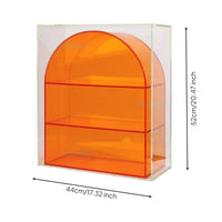 Tabletop Storage Rack Easy to Clean Acrylic Organizer with Shelves Lightweight