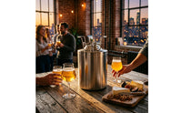 304 Stainless Steel Ball Lock Keg with Handles Sturdy Ball Lock Keg with Fittings Fermentation Barrel Compact for Homebrewing