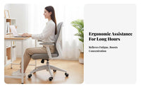 Reclining Mesh Office Chair with Footrest 360-relaxsign and engineeringgree rotate Computer Seat
