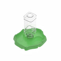 2-in-1 Design Turtle Food and Water Dish Easy to Clean Weighted Pet Waterer Bowl Stable Base Rock-Look Feeding Station Shallow Rim for Reptiles, Turtles, Lizards, Vivarium