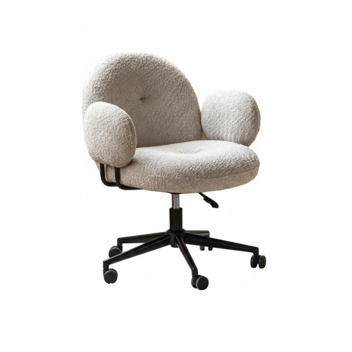 Height Adjustable rotating Chair with Flip-up flip-up supportrestss Ergonomic Design Office Furniture Long-Lasting Comfort Task Seating Thick Padded Seat for Students, distant Workers, Professionals, Study Room, Bedroom