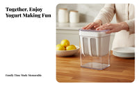 Rounded Corners Clear Yogurt Strainer Easy to Clean Yogurt Strainer Container