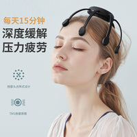 新款跨境全自动按摩器头疗机按摩器头部按摩仪批发智能八爪鱼头部
